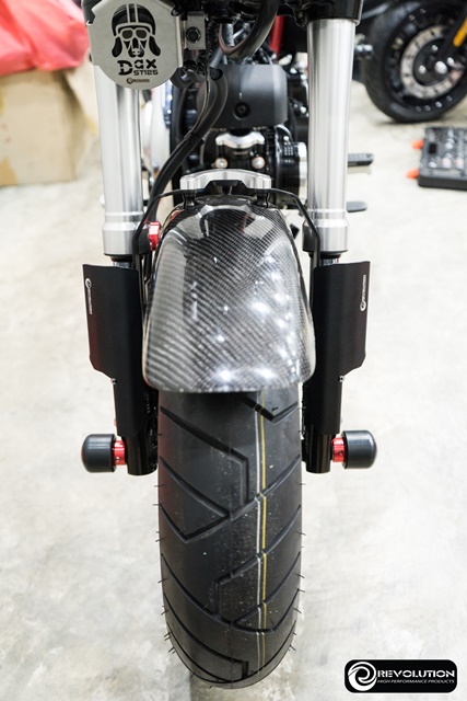 การ์ดโช็คหน้า อลูมิเนียม REVOLUTION ST-125 DAX MONKEY 125 มี5สี เงิน ดำ แดง ทอง น้ำเงิน ราคา1200