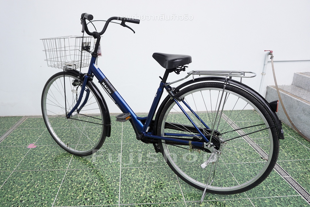 จักรยานแม่บ้านญี่ปุ่น - ล้อ 27 นิ้ว - ไม่มีเกียร์ - ไฟหน้าอัตโนมัติ - NA2 - สีน้ำเงิน [จักรยานมือสอง]