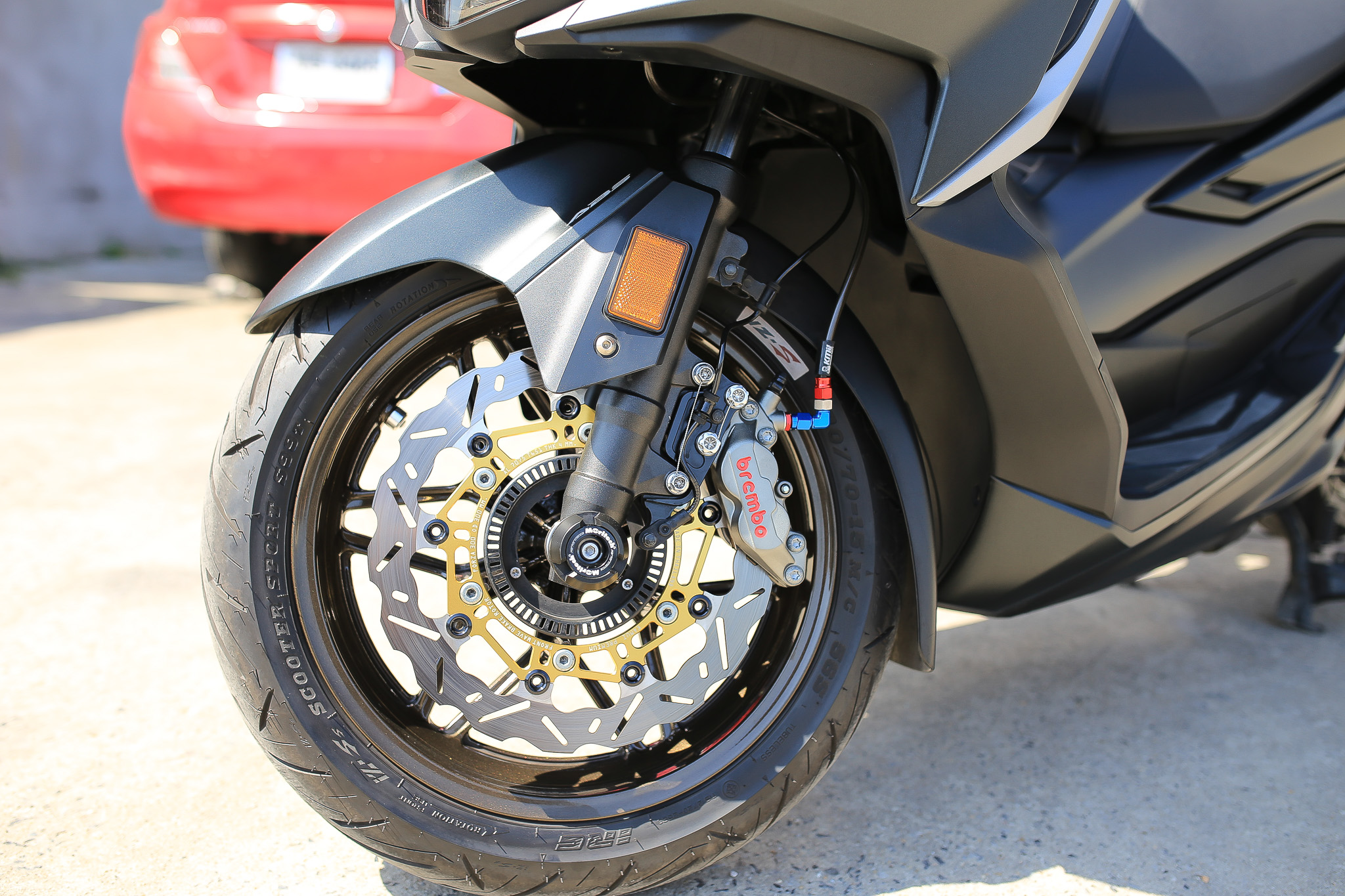 ชุดโปรเบรค breambo ขาหน้า-หลัง พร้อมหัว kamui และสายเบรคแท้ สำหรับลูกค้า FORZA 300-350 / X-MAX 300 (สายมีสีดำ แดง เหลือง เขียว น้ำเงิน )