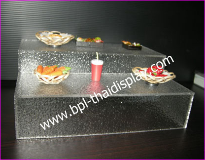กล่องอะคริลิคครอบขนมจิ๋วพร้อมชั้นวาง