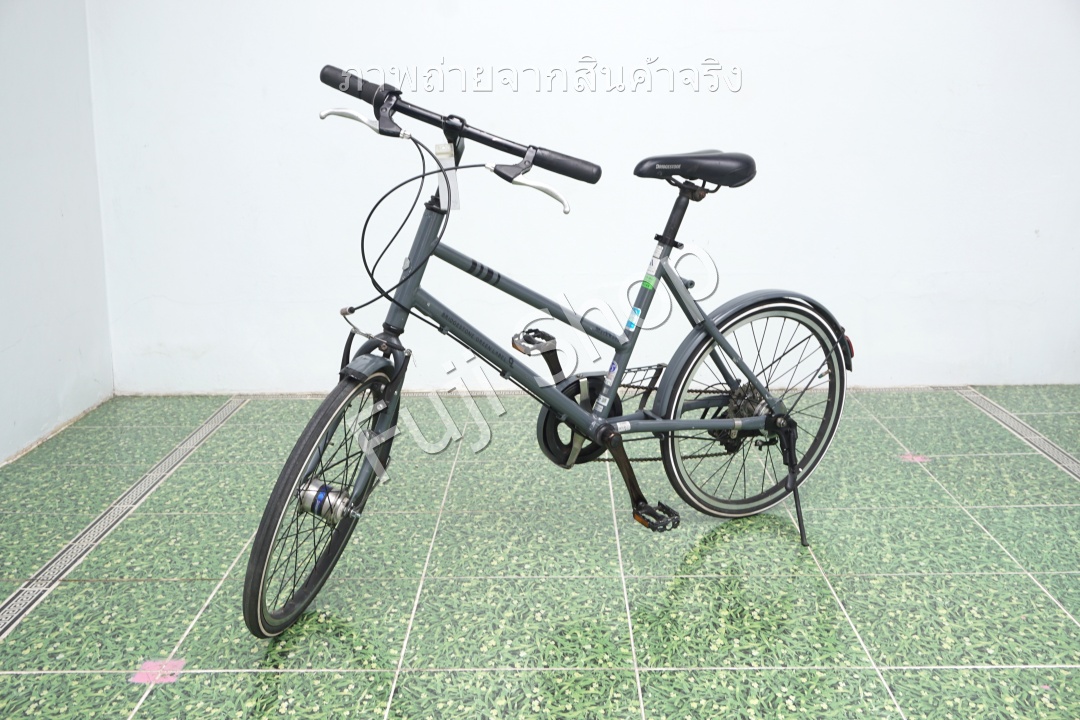 จักรยานญี่ปุ่น - ล้อ 20 นิ้ว - มีเกียร์ - อลูมิเนียม - Bridgestone Green Label - สีเทา [จักรยานมือสอง]
