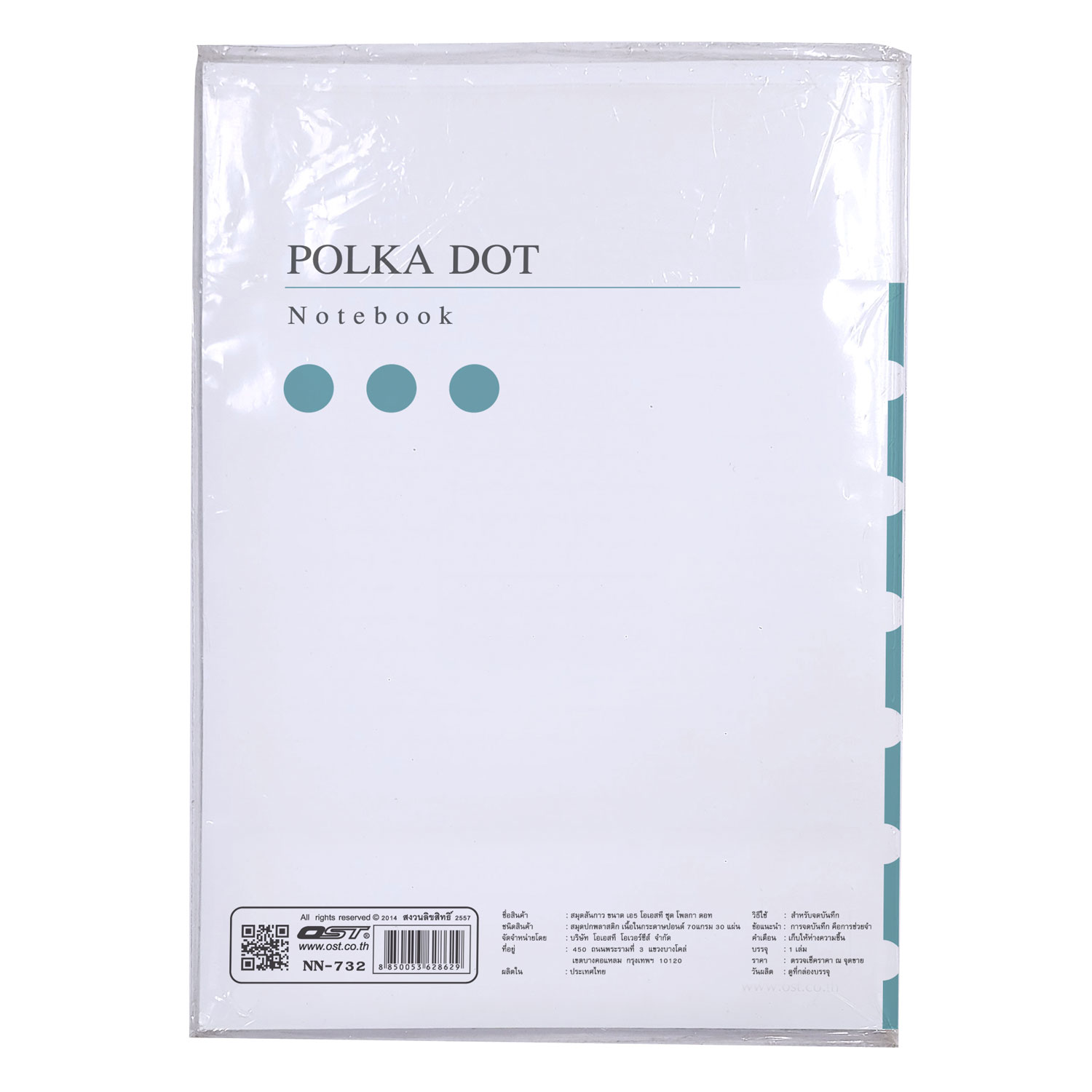 Writing Notebooks with PP Covers Polkadot