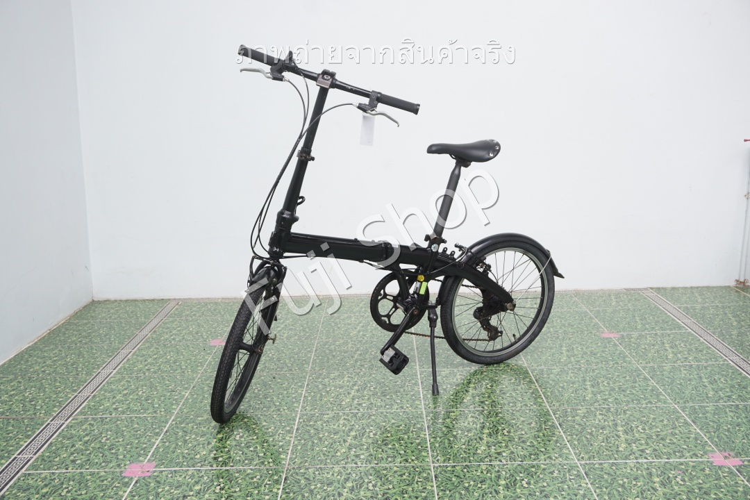 จักรยานพับได้ญี่ปุ่น - ล้อ 20 นิ้ว - มีเกียร์ - อลูมิเนียม - Dahon Route - สีดำ [จักรยานมือสอง]