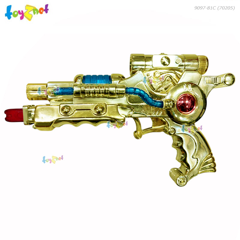 Toyznet Alien Gun 7 Sounds Gold Color No.9097-81C (WB)