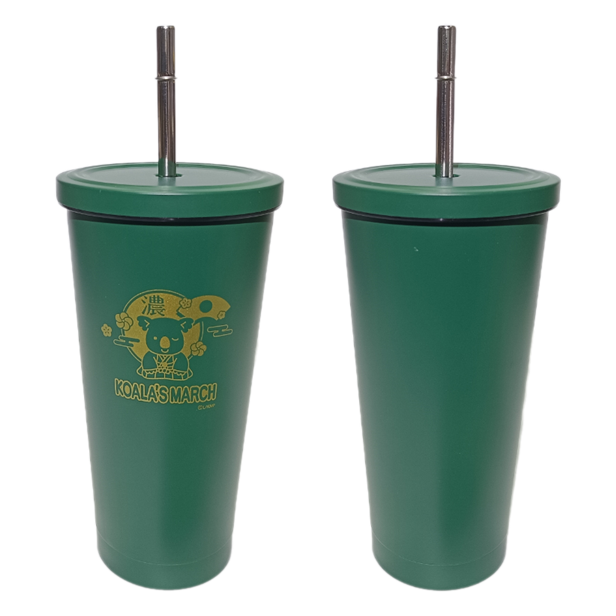 Tumbler Lotte Koala's March Stainless Steel Cup แก้วน้ำสแตนเลสเก็บความร้อน/ความเย็น ลายการ์ตูนโคอะลา มาร์ช ขนาด 16 oz