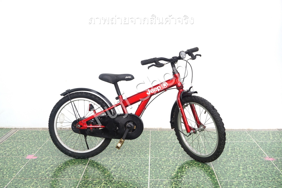 จักรยานเด็กญี่ปุ่น- ล้อ 18 นิ้ว - ไม่มีเกียร์ - Jeep - สีแดง [จักรยานมือสอง]