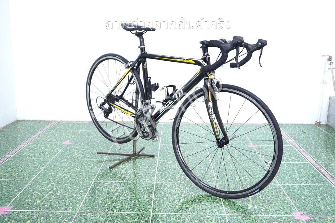 จักรยานเสือหมอบญี่ปุ่น - ล้อ 700c - มีเกียร์ - อลูมิเนียม - Scott Speedster - สีดำ [จักรยานมือสอง]
