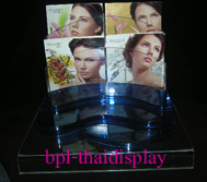 ถาดวางเครื่องสำอาง พร้อมกล่องใส่โบรชัวร์ด้านหลัง