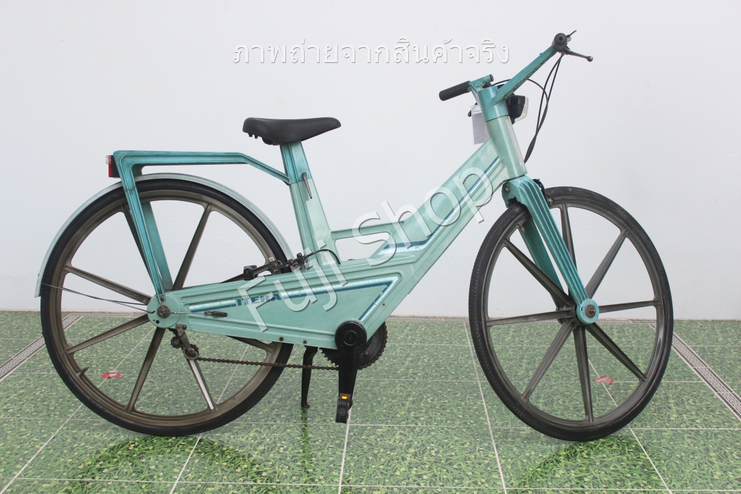 จักรยานญี่ปุ่น - ล้อ 27 นิ้ว - มีเกียร์ - พลาสติก - ITERA - สีเขียว [จักรยานมือสอง]