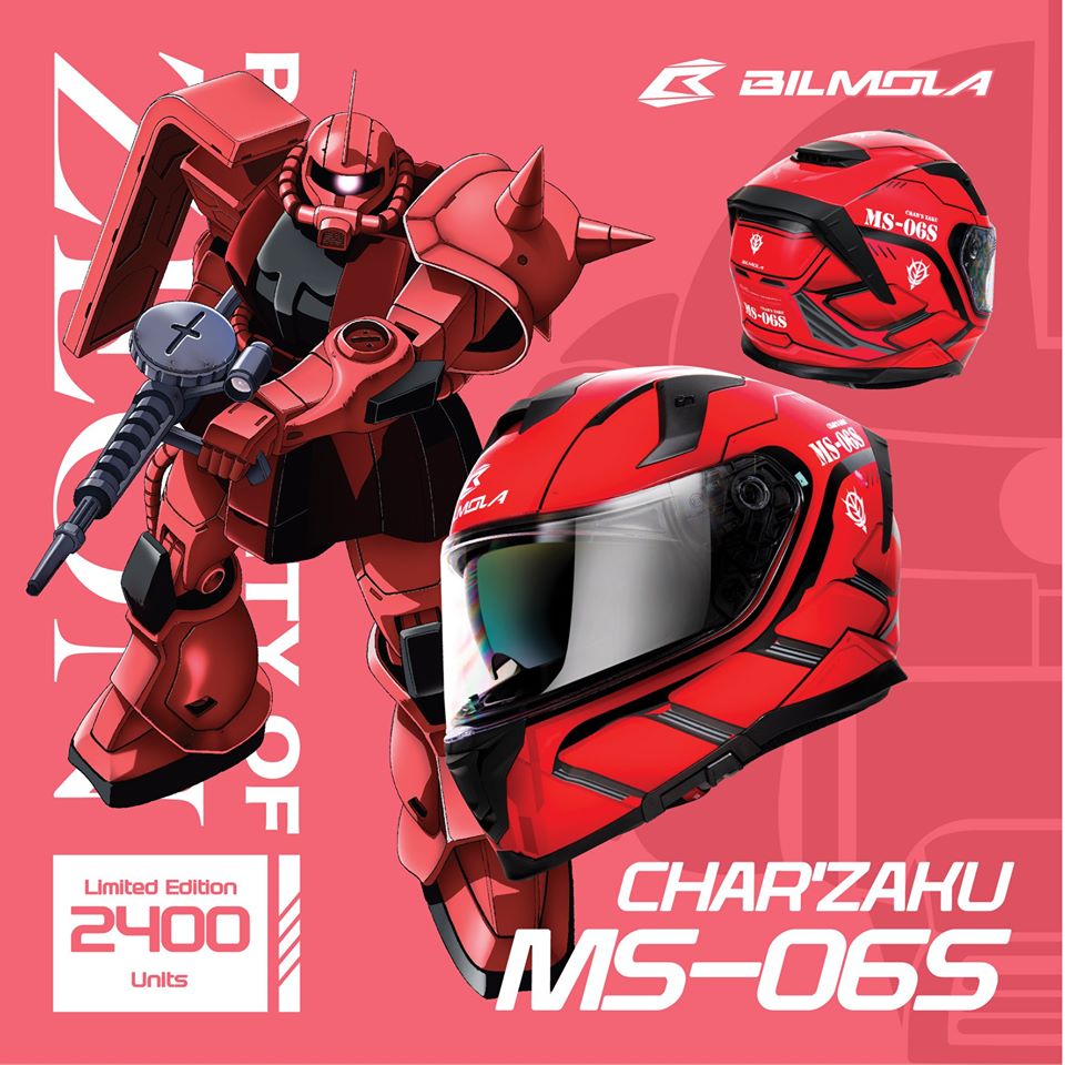 หมวกกันน็อก Bilmola ลายครบรอบ 40 ปี GUNDAM Limited Edition