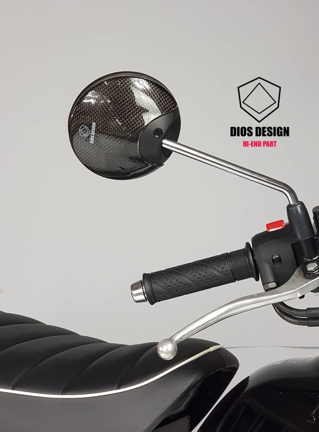 ฝาครอบกระจกมองข้างแต่ง Dios design for honda Monkey125 เพียวคาร์บอน ราคา L/R คู่ละ 1500 บาท