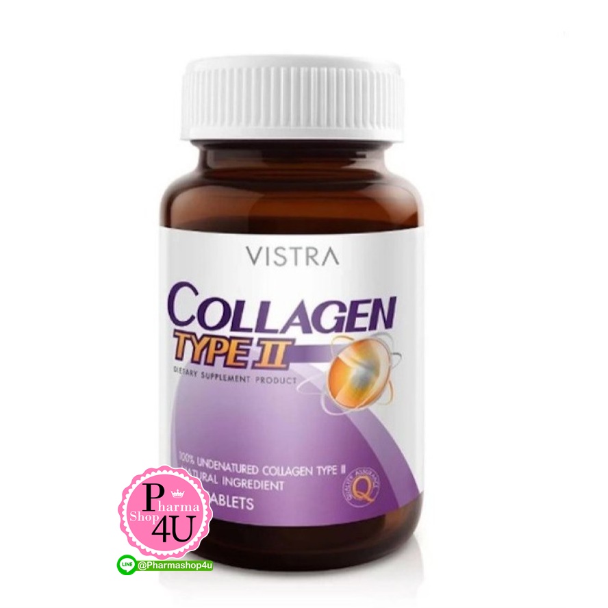 VISTRA Collagen Type II วิสทร้า คอลลาเจน ไทพ์ทู 30 เม็ด