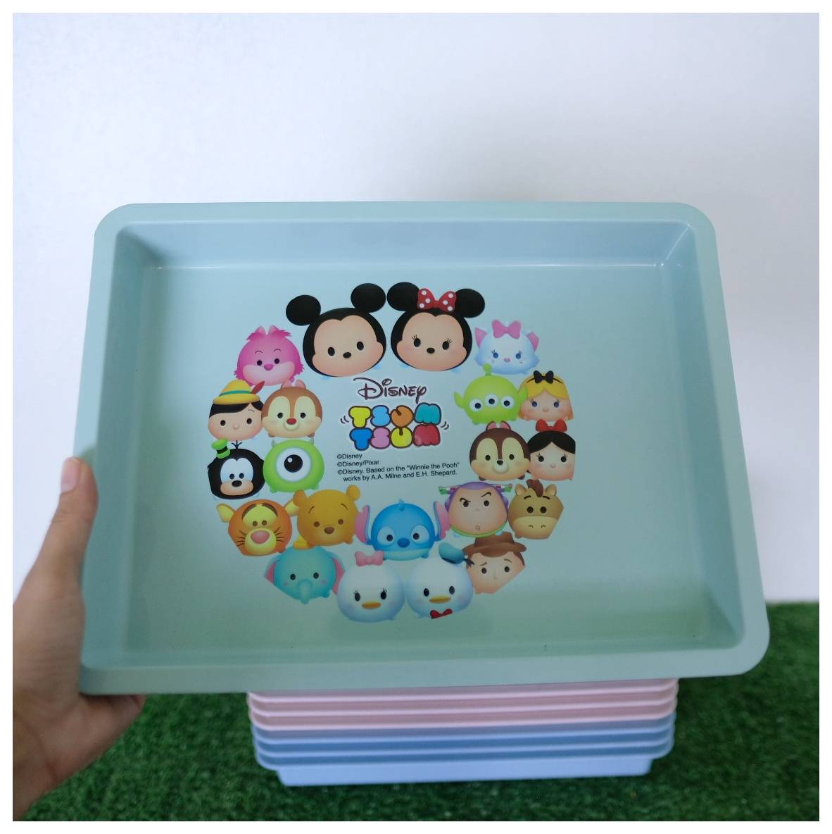 111-1-7 ถาดเหลี่ยม-สี ลาย Disney