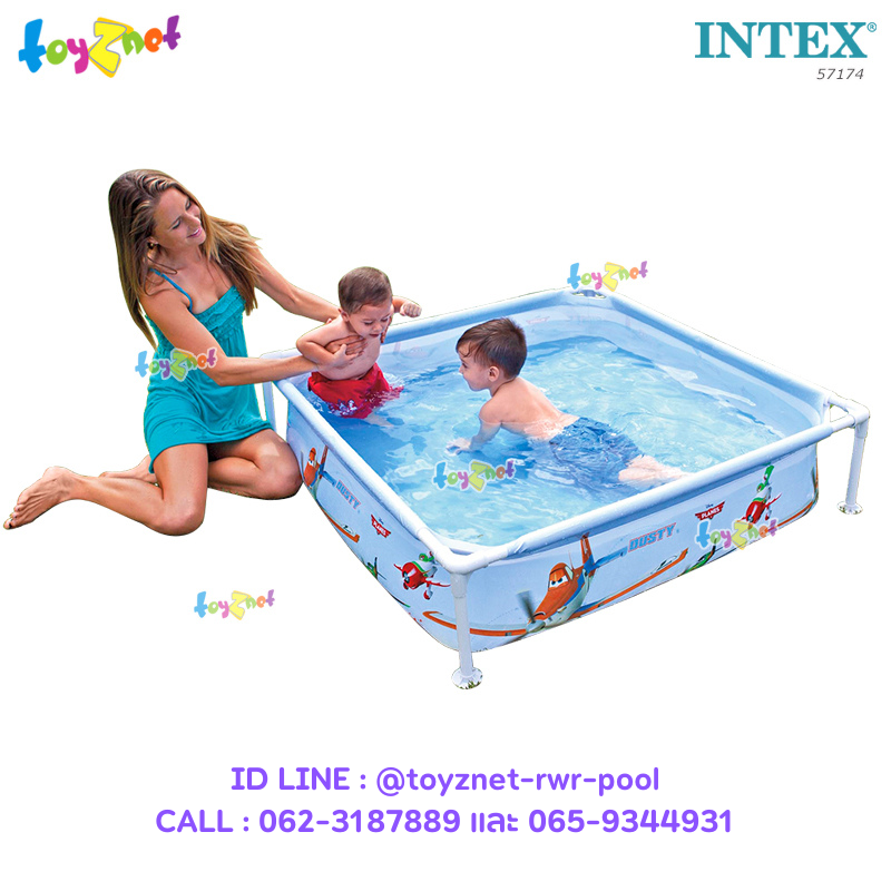 Intex Planes Mini Frame Pool 1.22x1.22x0.30 m. no.57174
