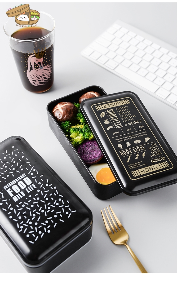 New Pattern Microwave Japanese Lunch Box - กล่องข้าวญี่ปุ่นพลาสติกลายใหม่