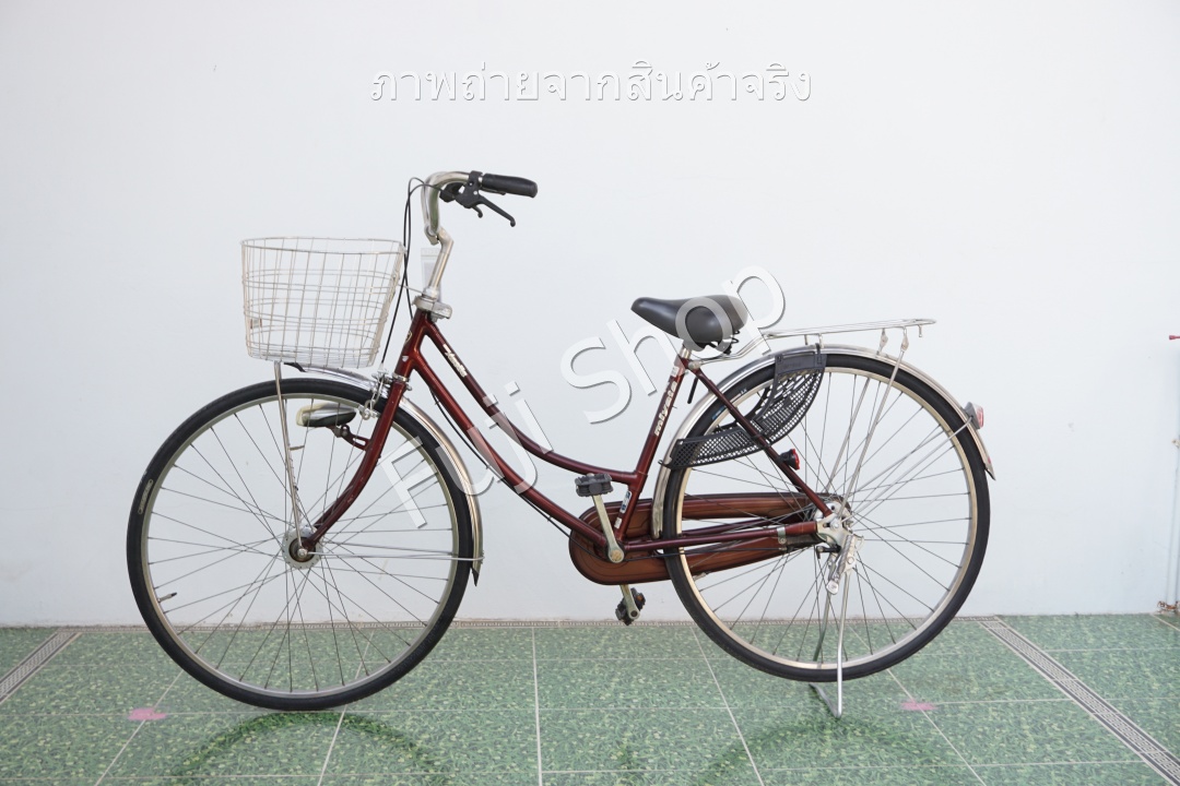 จักรยานแม่บ้านญี่ปุ่น - ล้อ 27 นิ้ว - ไม่มีเกียร์ - Miyata - สีแดง [จักรยานมือสอง]