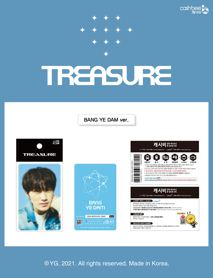 [PRE-ORDER] TREASURE - Cashbee Transportation Card "THE FIRST STEP : TREASURE EFFECT"