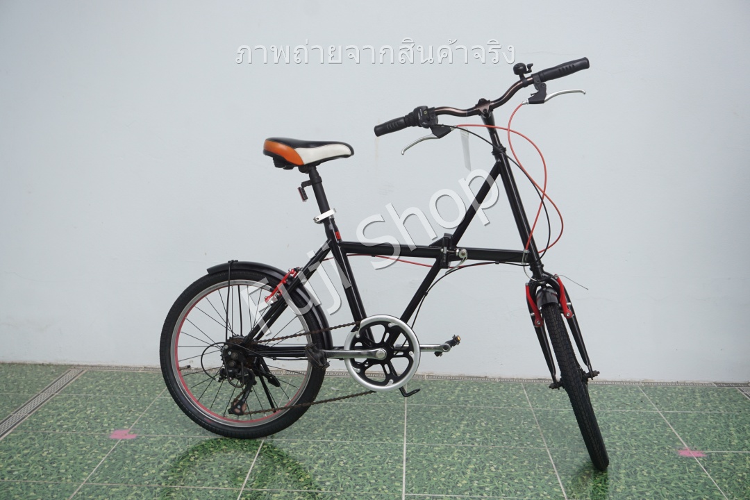 จักรยานพับได้ญี่ปุ่น - ล้อ 20 นิ้ว - มีเกียร์ - สีดำ [จักรยานมือสอง]