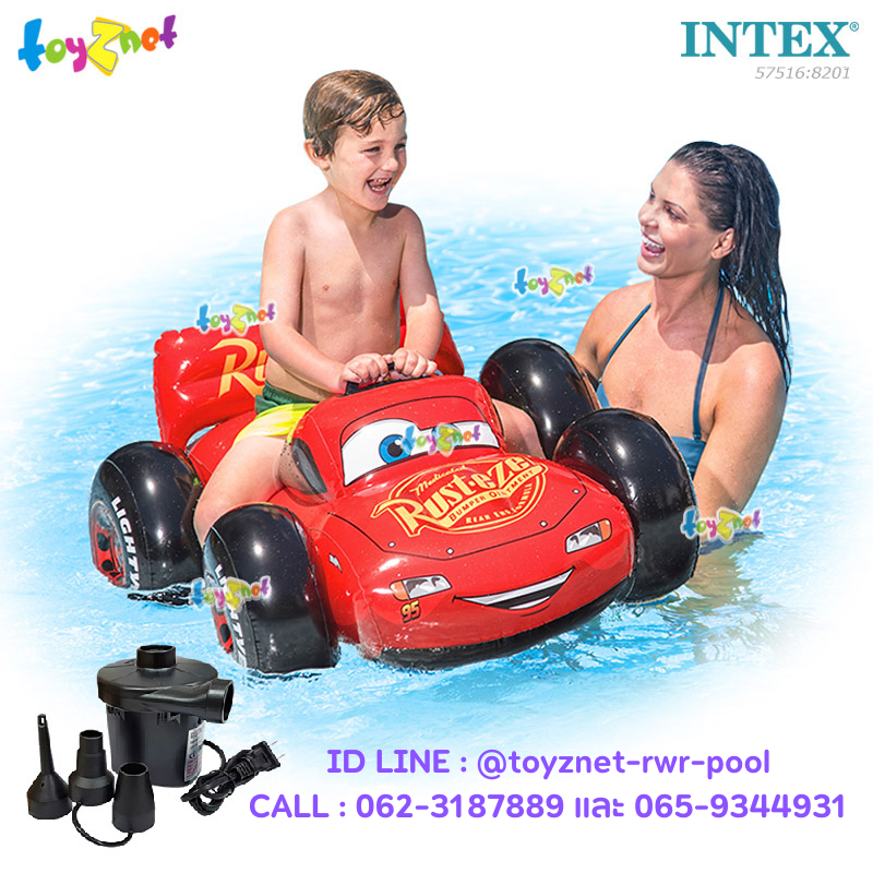 Intex Car Pool Cruiser 1.09x0.84 m. no.57516 + Electric Air Pump