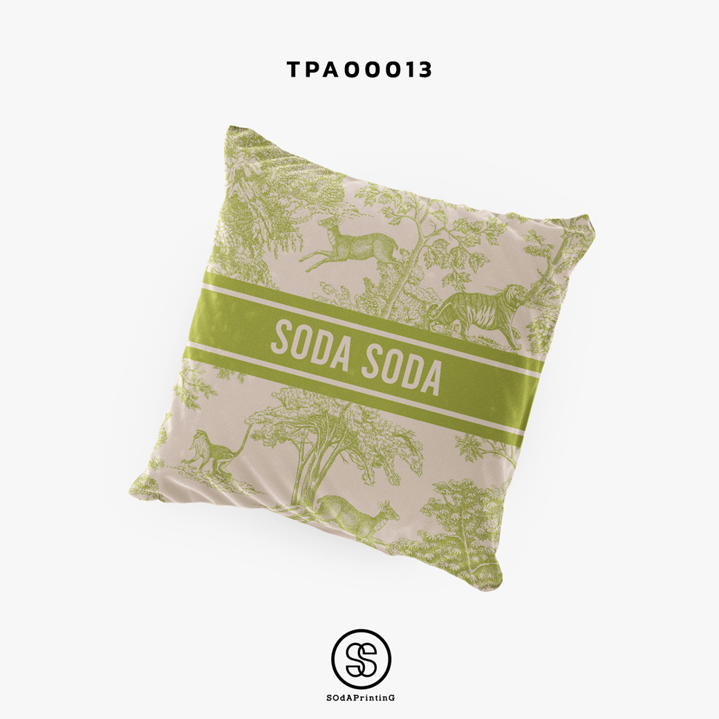 THROW PILLOW FOREST (Green&White) TPA00013
