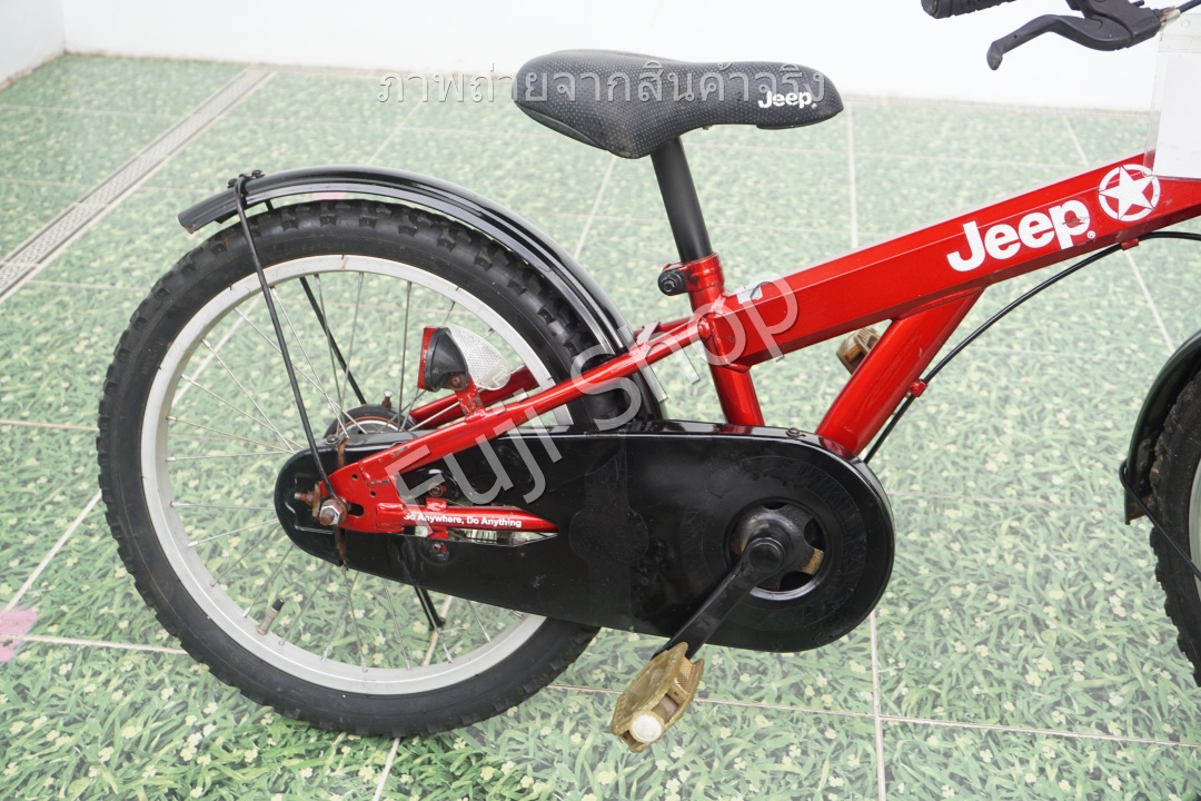 จักรยานเด็กญี่ปุ่น- ล้อ 18 นิ้ว - ไม่มีเกียร์ - Jeep - สีแดง [จักรยานมือสอง]