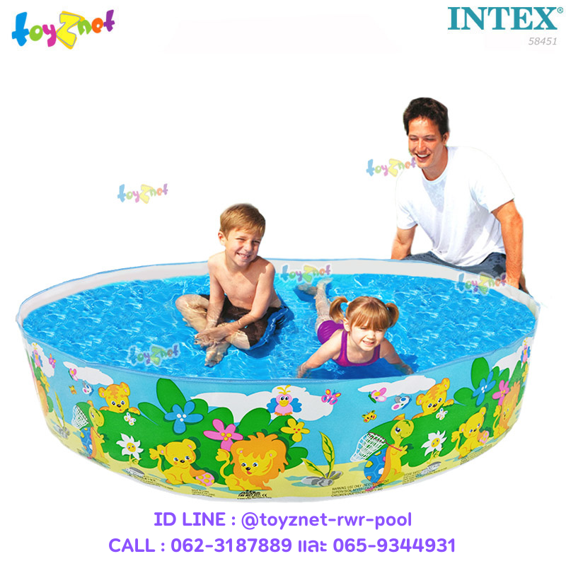 Intex Animal Fun Snapset Pool 5 ft. (152 cm.) No.58451