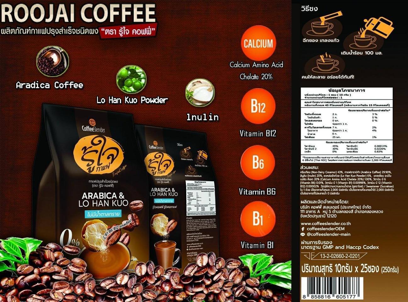 (ซื้อ3 ราคาพิเศษ) กาแฟรู้ใจ Roojai Coffee กาแฟอราบิก้า