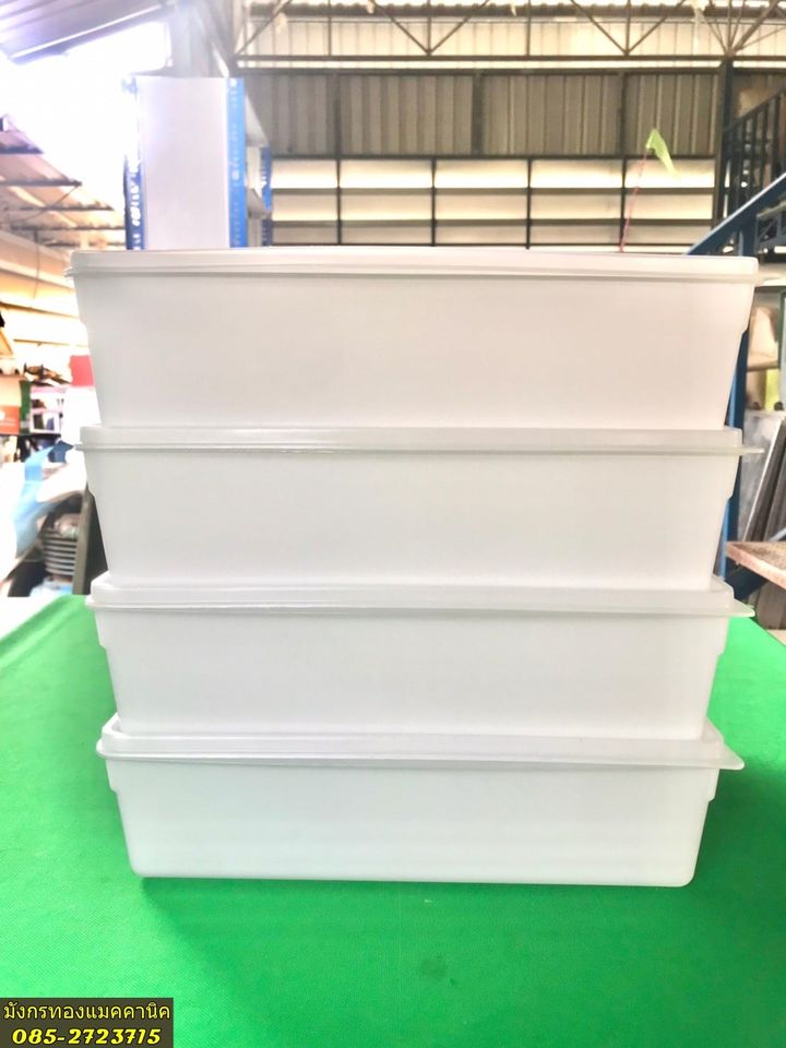 กล่องพลาสติกเปล่ามีฝาปิด ขนาด 22x30x8 ซม.