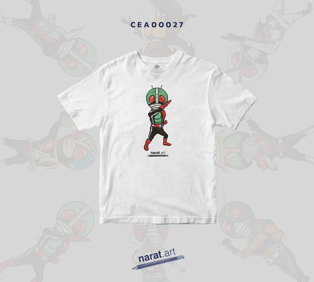 เสื้อยืด พิมพ์ลาย T-SHIRT Kamen Rider Nigo (V2) CEA00027 #naratart #เสื้อยืด #SHOPTER