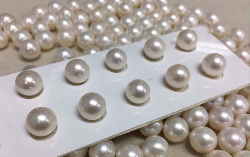 ต่างหูไข่มุกแท้น้ำจืด 11-12 มิล กลม สีขาว ก้านเงินแท้ ไข่มุกขนาดใหญ่ค่ะ