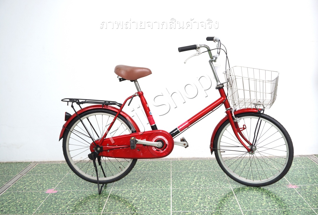 จักรยานแม่บ้านญี่ปุ่น - ล้อ 20 นิ้ว - ไม่มีเกียร์ - อลูมิเนียม - Miyata - สีแดง [จักรยานมือสอง]