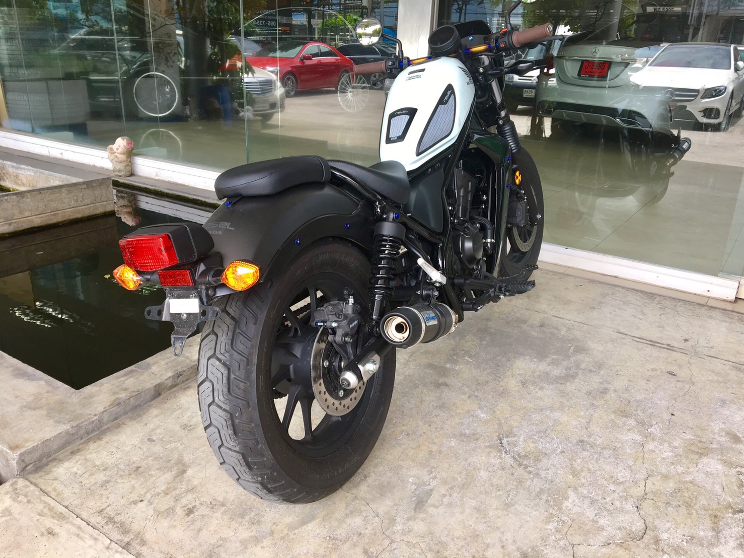 แฮนด์ SVENSPEED HONDA REBEL สีไทเทราคา1100