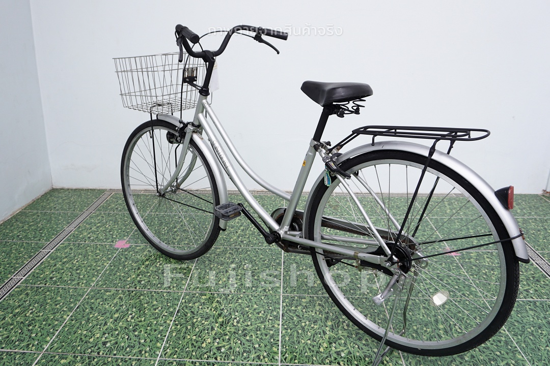จักรยานแม่บ้านญี่ปุ่น - ล้อ 26 นิ้ว - ไม่มีเกียร์ - Suntrust - สีเงิน [จักรยานมือสอง]