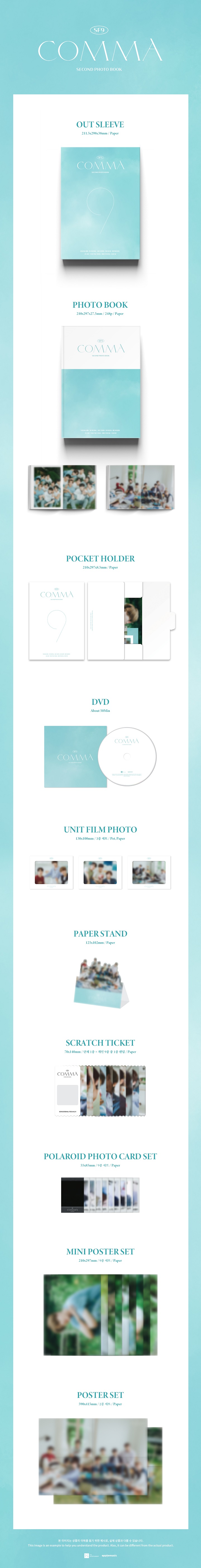 [PRE-ORDER] SF9 - 2nd Photobook "COMMA"