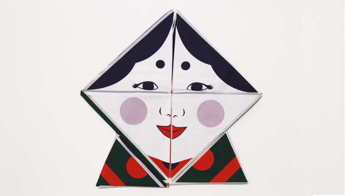 ผ้าห่อเบนโตะ Origami Furoshiki ลาย Fuku suke