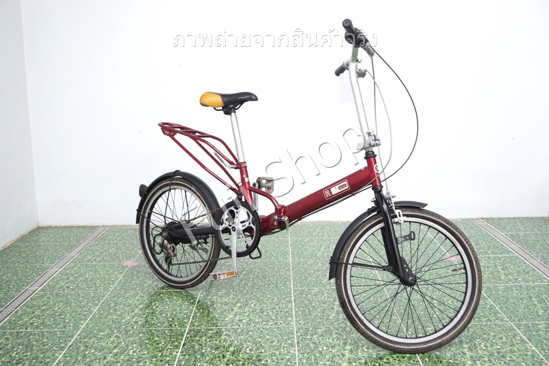 จักรยานพับได้ญี่ปุ่น - ล้อ 20 นิ้ว - มีเกียร์ - มีโช๊ค - สีแดง [จักรยานมือสอง]