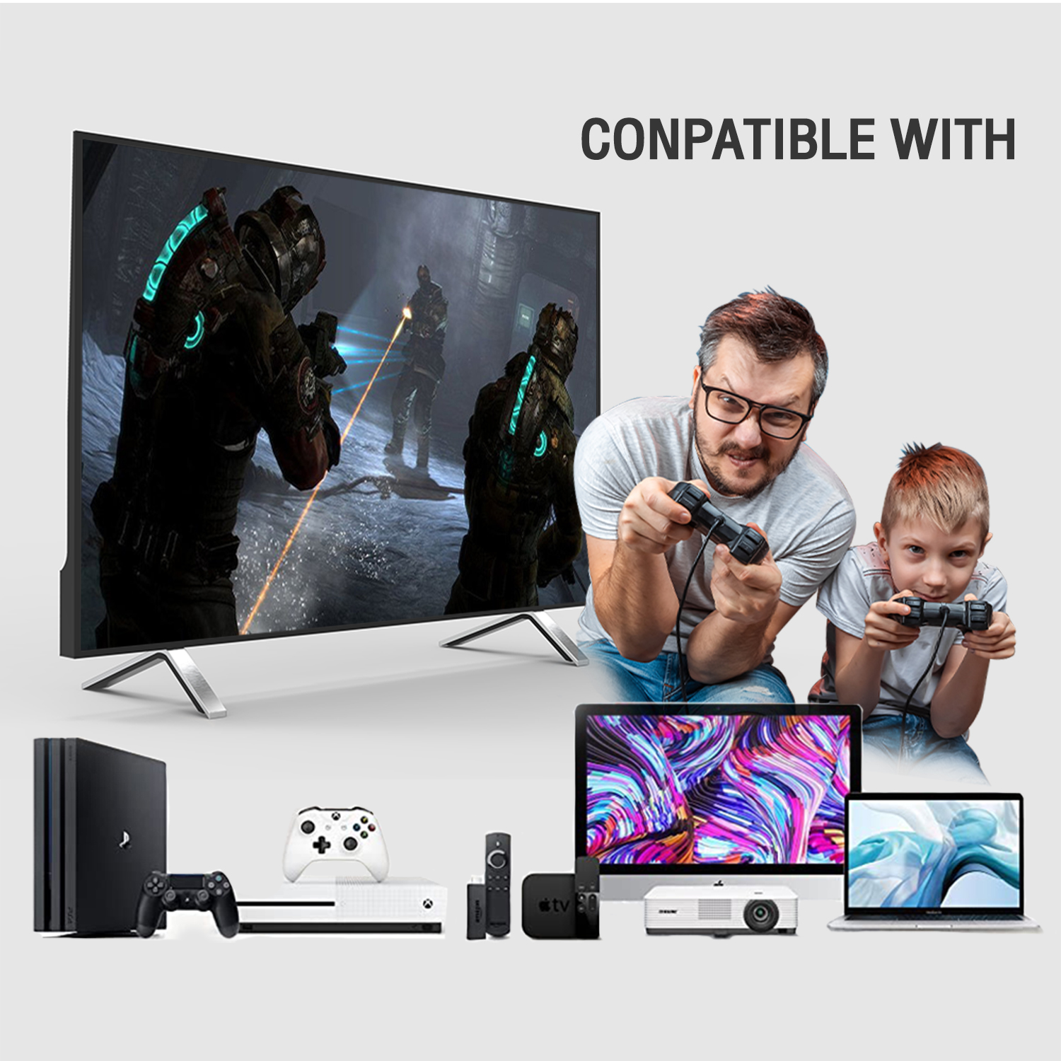 GLINK GL400 / GL-400 Converter HDMI 2.0 Switch And Splitter 2in1 BY BILLIONAIRE SECURETECH GL400