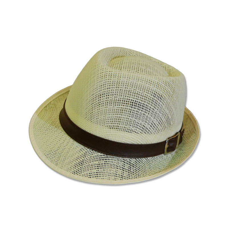 หมวกปานามา Trilby เนื้อแข็ง (สีครีม) by Season Tales