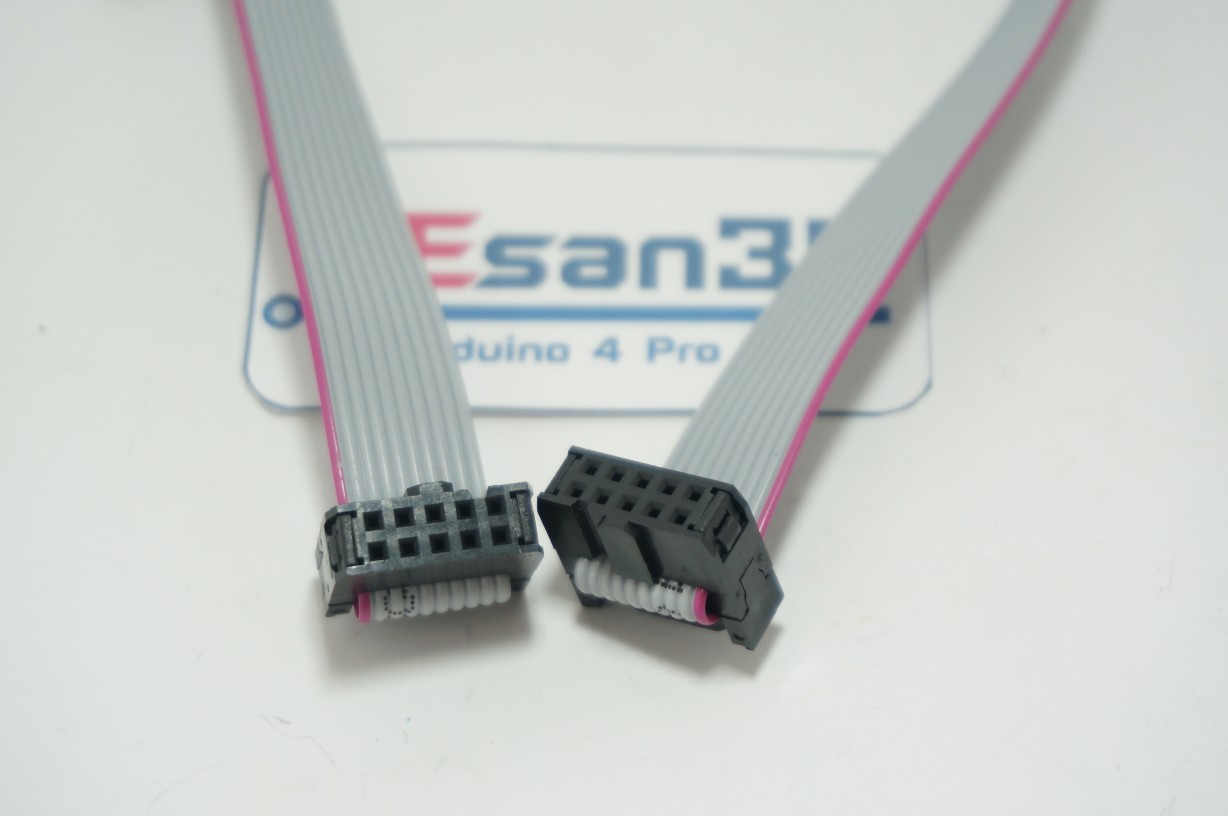 สายแพร์พ้อมเข้าหัว SIP 10pin ยาว 50cm (ระยะห่างระหว่างขา 2.54mm)