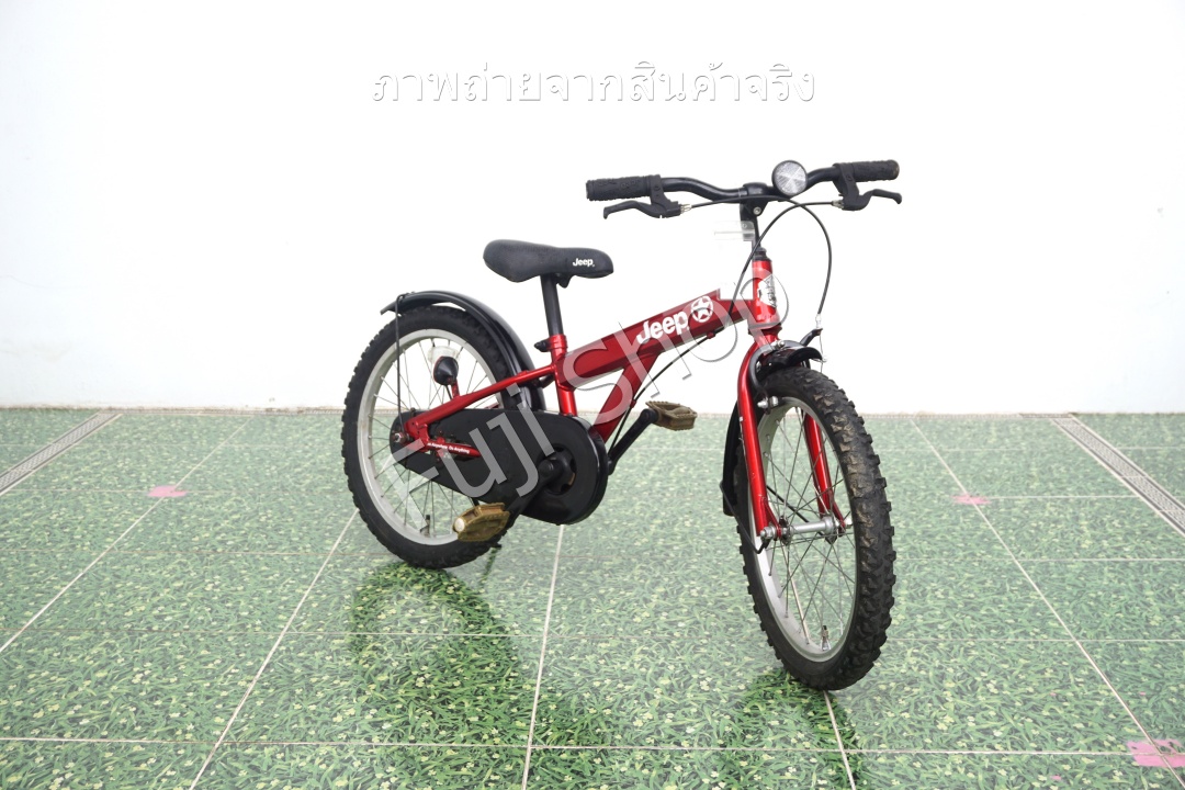 จักรยานเด็กญี่ปุ่น- ล้อ 18 นิ้ว - ไม่มีเกียร์ - Jeep - สีแดง [จักรยานมือสอง]