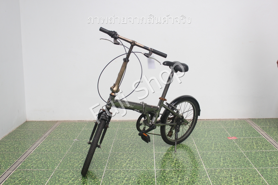 จักรยานพับได้ญี่ปุ่น - ล้อ 20 นิ้ว - มีเกียร์ - อลูมิเนียม - Cadillac - สีเทา [จักรยานมือสอง]