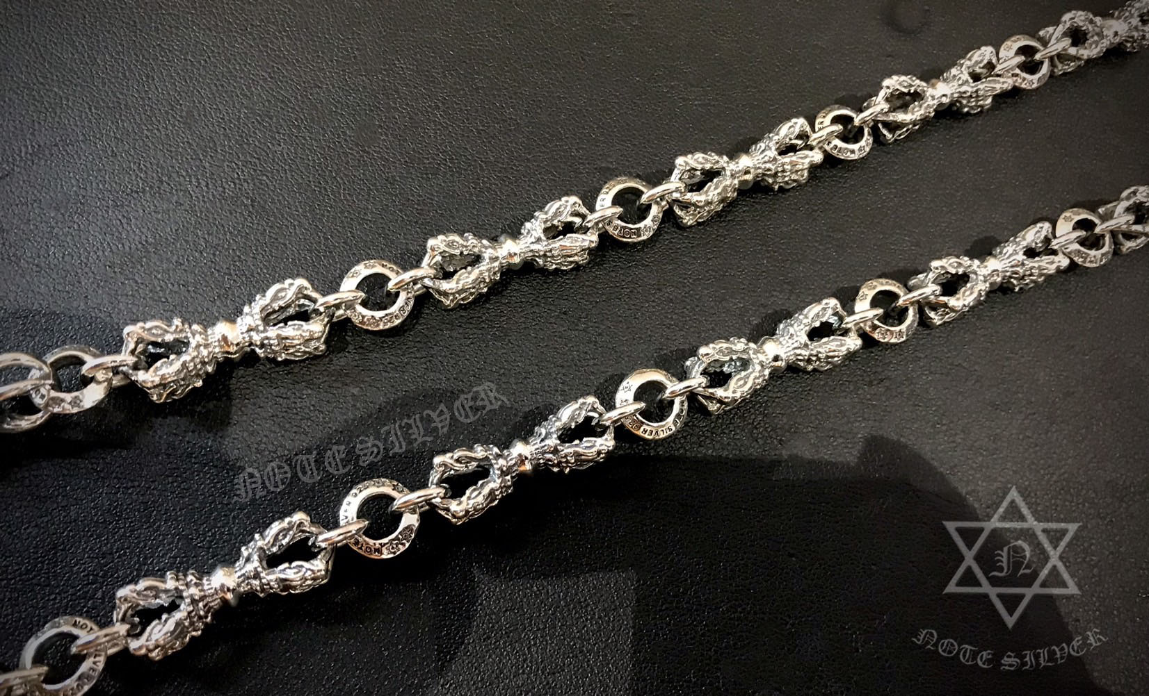 สร้อยคอเงินแท้ ลายวัชระ Vajra-Dorje Necklace 26" Sterling Silver 925 NSNL2993