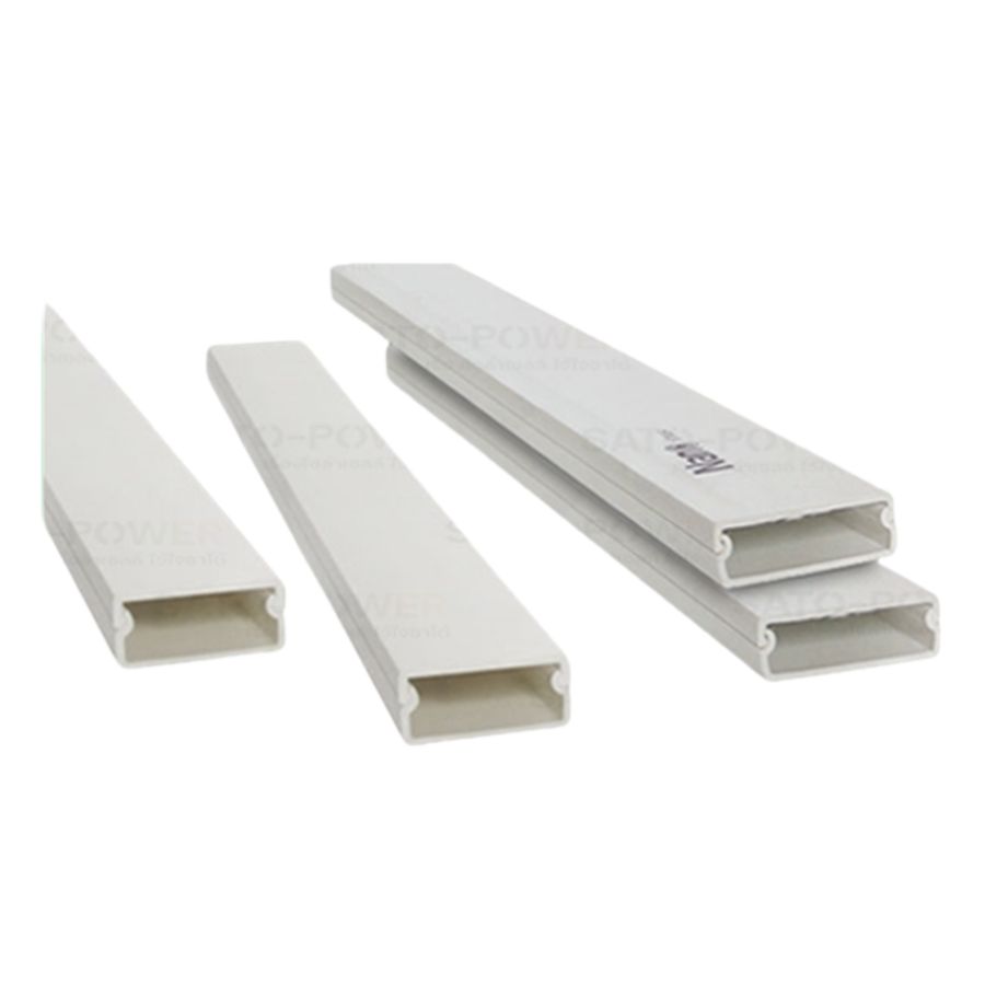 รางเก็บสายไฟ NANO DT2040 ขนาด 20*40 สีขาว รางเก็บสายไฟเหลี่ยม