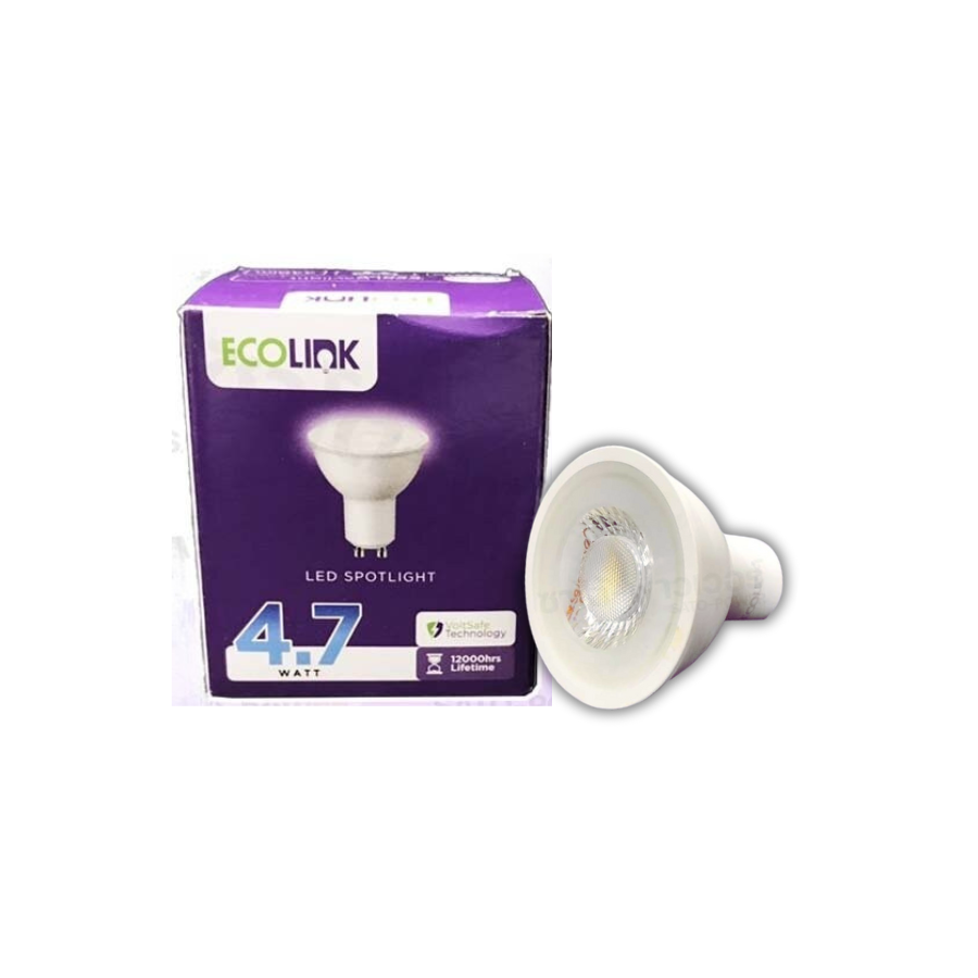 ์NS/ ECOLINK หลอด GU10 DL 4.7W หลอดไฟเพดาน หลอดไฟแอลดีดี อีโคลิ้งค์ สีขาว หลอด GU10 DL 4.5W หลอด LED 220V หลอดไฟแสงขาว