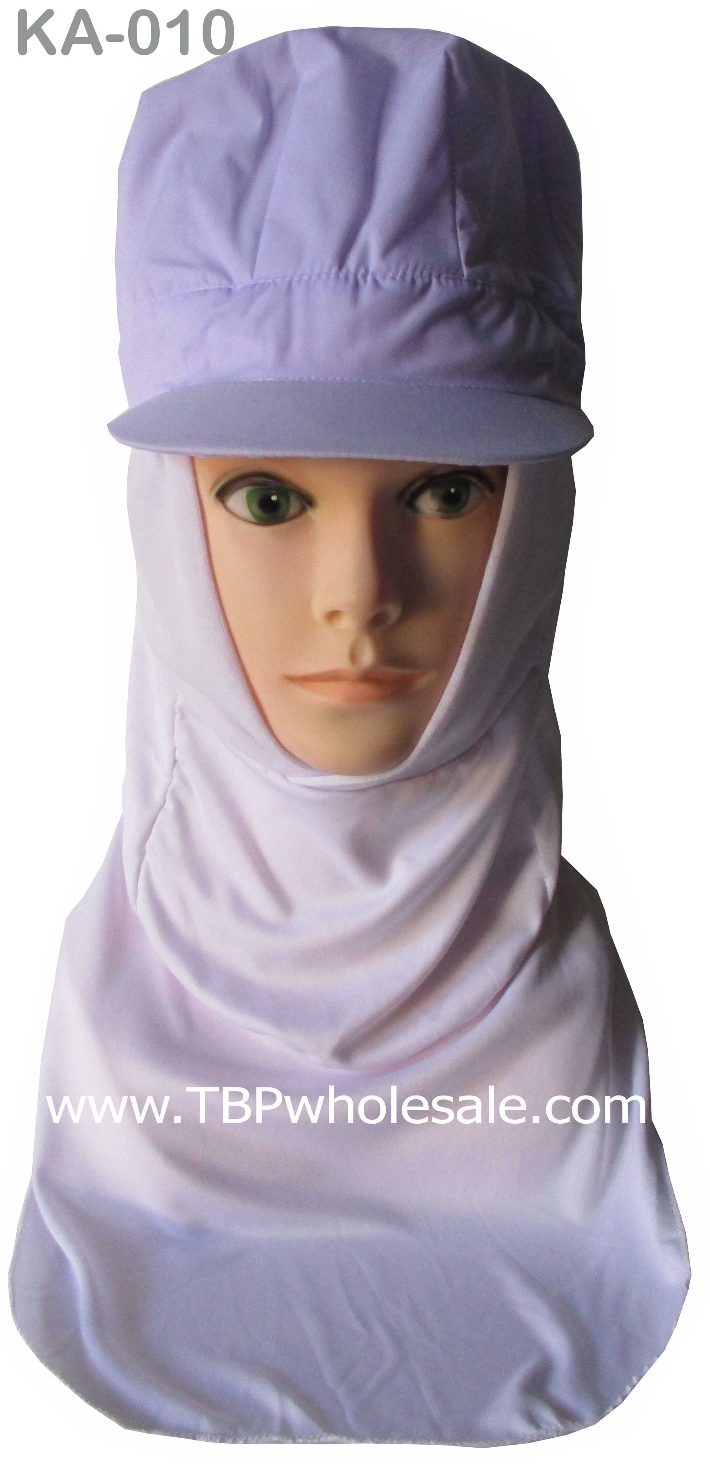 KA-010===ราคาส่ง 100 บาท ขั้นต่ำ 100 ใบ หมวกจับจีบอยู่ทรงสวยอัดแป้ง กรอบหน้ามีเป็นยืดกระชับใบหน้า ผ้าไมโครหนายาวคลุมไหล่ มีตาข่ายด้านในหมวก (โทเร210เส้น) สนใจติดต่อ 0810110084