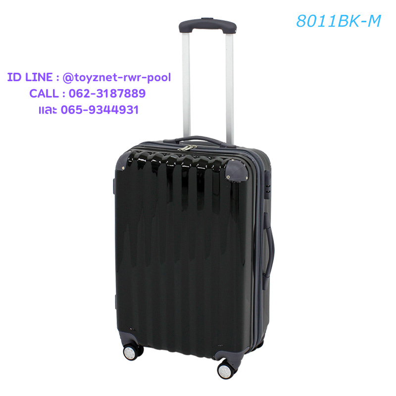Fantastico Etiquette Suitcase 24in (61cm.) Black no.8011BK-M