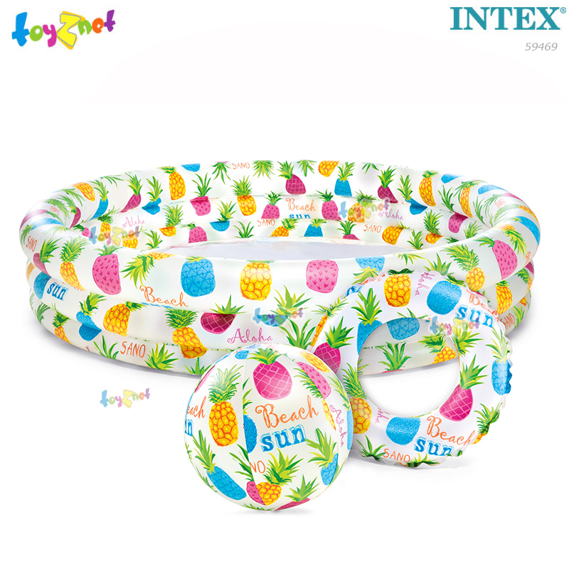 Intex mixed fruit Pool-Ball-Ring Set 52 in (1.32x0.28 m) no.59469