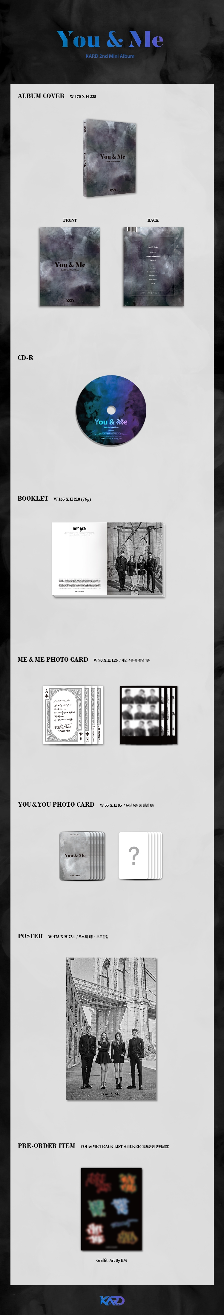 [PRE-ORDER] KARD - 2nd Mini Album "YOU & ME"