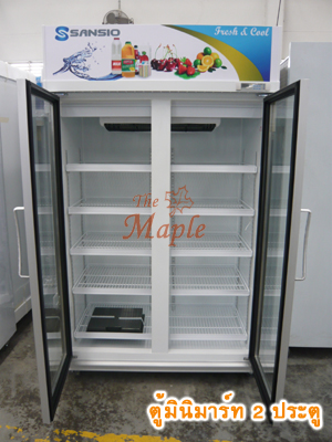 ตู้แช่มินิมาร์ท ตู้มินิมาร์ท ตู้แช่น้ำ ตู้แช่เครื่องดื่ม ตู้แช่ผลไม้ ประตูกระจก 2 ประตู (ใหญ่พิเศษ)