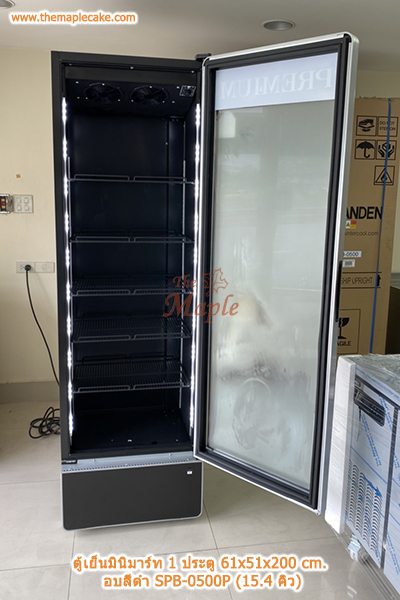 ตู้แช่เครื่องดื่ม 1 ประตู อบสีดำ SANDEN รุ่น SPB-0500P